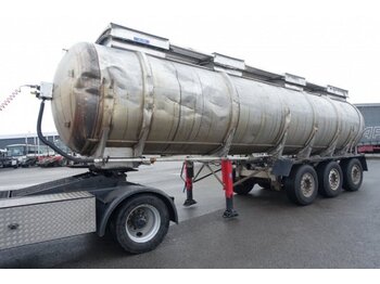 Puspiekabe cisterna Feldbinder TSA 30.30-1 Chemietank  30.000 Liter, 4-Kammern, Unfallfahrzeug: foto 1