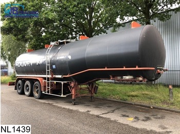 Puspiekabe cisterna Fruehauf Bitum 33155 Liter, Isolated bitum tank, Separaat motor, Pump, Steel suspension: foto 1