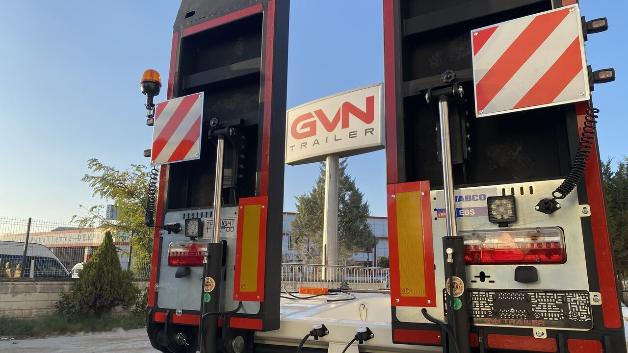 Jaunā Puspiekabe zema profila platforma GVN Trailer 4 Axle Hydraulic Platform Lowbed: foto 9