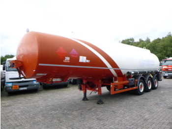 Puspiekabe cisterna pārvadāšana degvielas Indox Fuel tank alu 38 m3 / 6 comp: foto 1