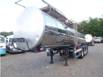 Clayton Food tank inox 23.5 m3 / 1 comp - Puspiekabe cisterna