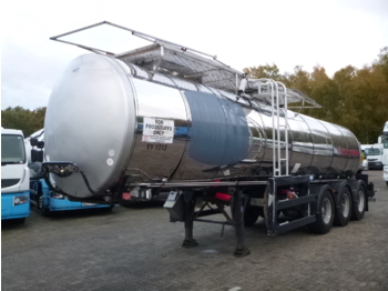 Clayton Food tank inox 23.5 m3 / 1 comp + pump - Puspiekabe cisterna
