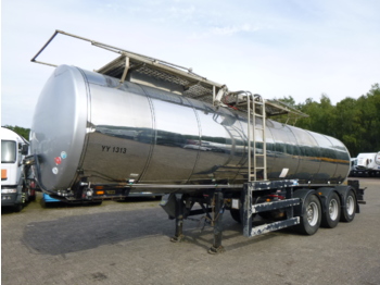 Clayton Food tank inox 23.5 m3 / 1 comp + pump - Puspiekabe cisterna