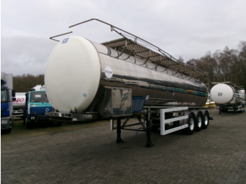 Crossland Food tank inox 35 m3 / 1 comp + pump - Puspiekabe cisterna