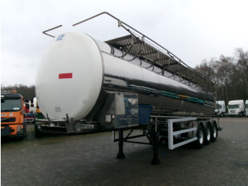 Crossland Food tank inox 35 m3 / 1 comp + pump - Puspiekabe cisterna