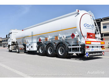 DONAT Aluminum Fuel Tanker with Bottom Loading - Puspiekabe cisterna