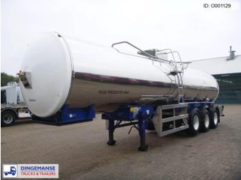 ETA Melton Food tank inox 30 m3 / 1 comp - Puspiekabe cisterna