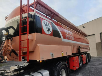 Lambrecht 3 AXLES MERCEDES - 9 COMPARTMENTS - FOOD SILO - Puspiekabe cisterna
