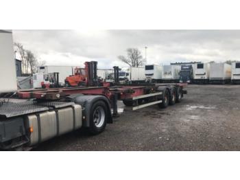 Puspiekabe noņemamā virsbūve/ konteineru vedējs Containertrailer Schweriner CS 40 G
