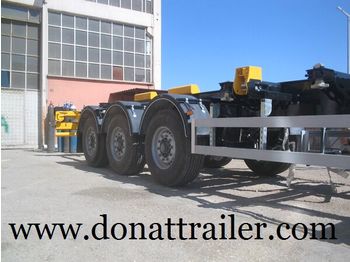 DONAT Container Chassis Semitrailer - Extendable - Puspiekabe noņemamā virsbūve/ Konteineru vedējs