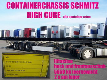 Schmitz SCF 24 G / HIGH CUBE 20/30/40/45 2x vorhanden - Puspiekabe noņemamā virsbūve/ Konteineru vedējs