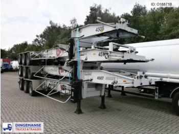 Titan Tank container trailer 20 ft. (3 units € 8000) - Puspiekabe noņemamā virsbūve/ Konteineru vedējs