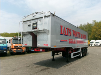 Montracon Tipper trailer alu 55 m3 + tarpaulin - puspiekabe pašizgāzējs