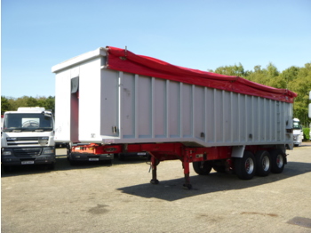 Wilcox Tipper trailer alu 54 m3 + tarpaulin - Puspiekabe pašizgāzējs