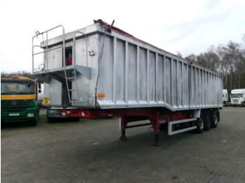 Wilcox Tipper trailer alu 55 m3 + tarpaulin - Puspiekabe pašizgāzējs