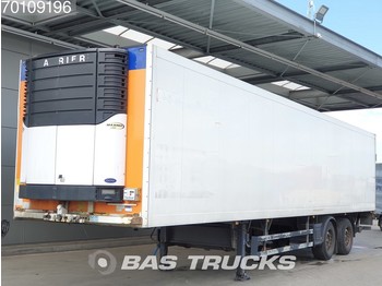 Puspiekabe refrižerators Schmitz Cargobull SKO 18 Carrier Maxima 1300 2 axles Lenkachse Ladebordwand Trennwand