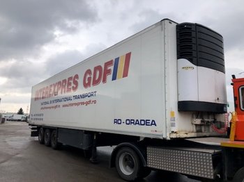 Puspiekabe refrižerators Schmitz SKO 24 Kühlauflieger, Carrier Maxima 1300