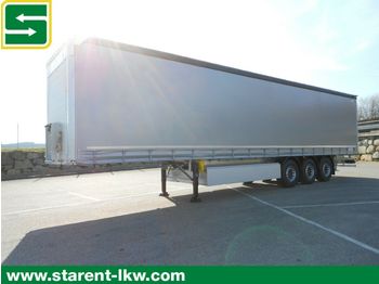 Puspiekabe tenta Schmitz Cargobull Tautliner, Liftachse, Palettenkasten