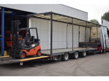 ESVE Forklift transport, 9000 kg lift, 2x Steering axel - Puspiekabe zema profila platforma