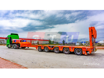 Puspiekabe zema profila platforma STU 5 AXLE EXTENDABLE LOWBED
