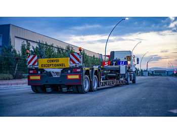 Puspiekabe zema profila platforma STU EXTENDABLE LOW LOADER