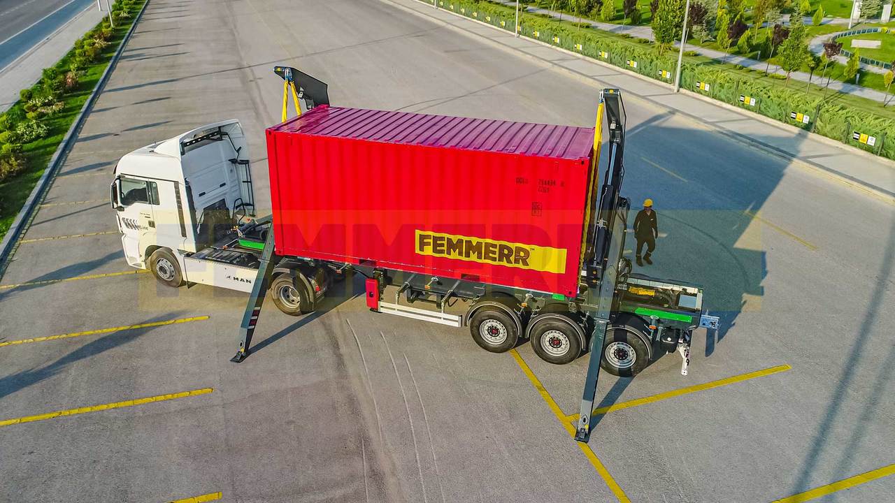Puspiekabe noņemamā virsbūve/ Konteineru vedējs pārvadāšana konteineru STU TRAILERS ELIF / SIDE LIFTER: foto 8