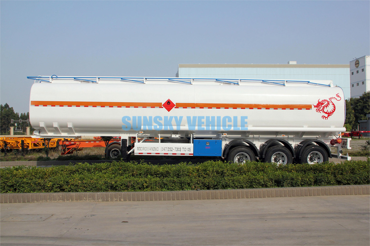 Jaunā Puspiekabe cisterna pārvadāšana degvielas SUNSKY 3 Axle Fuel Tanker Trailer: foto 15