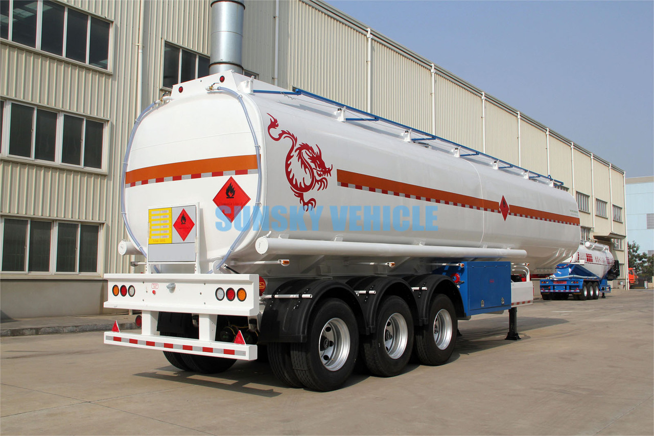Jaunā Puspiekabe cisterna pārvadāšana degvielas SUNSKY 3 Axle Fuel Tanker Trailer: foto 16