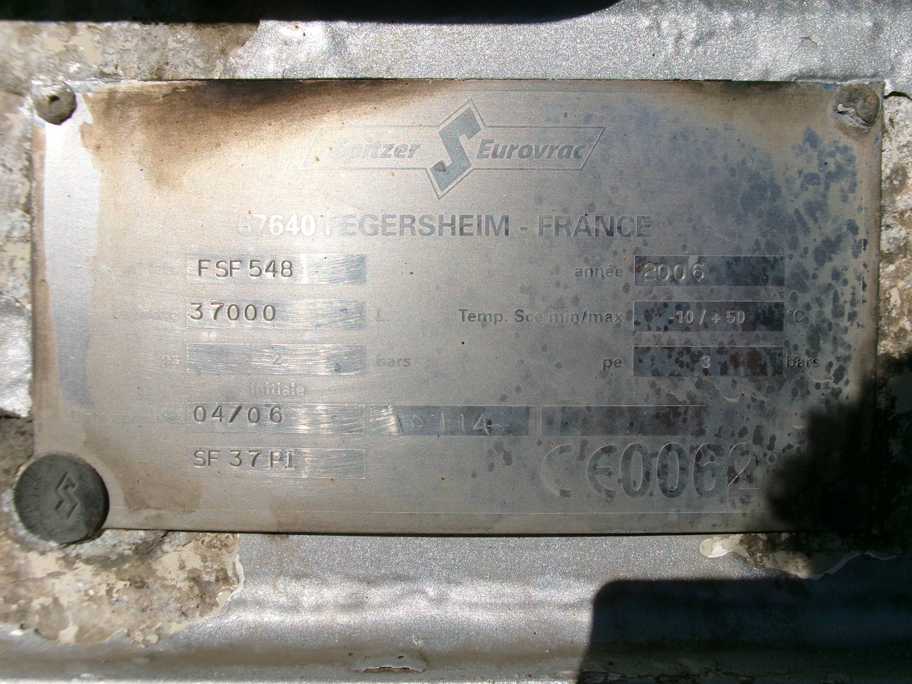 Puspiekabe cisterna pārvadāšana milti Spitzer Powder tank alu 37 m3 / 1 comp + compressor: foto 34