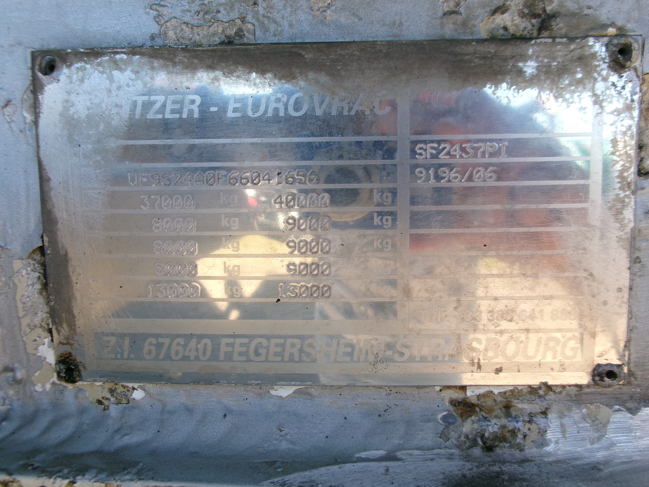 Puspiekabe cisterna pārvadāšana milti Spitzer Powder tank alu 37 m3 / 1 comp + compressor: foto 35