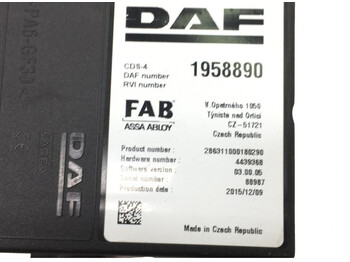 Elektroniskais vadības bloks (ECU) DAF XF106 (01.14-): foto 5