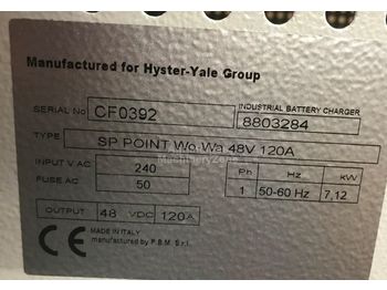  Hyster Charger 48V single phase 120A - Elektrosistēma