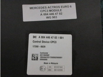 Mercedes-Benz A 004 446 47 02 CPC3 MODULEN MERCEDES BENZ 1845 MP4 - Elektrosistēma - Kravas automašīna: foto 2