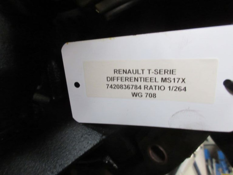 Diferenciālis - Kravas automašīna Renault T-SERIE 7420836784 DIFFERENTIEEL MS17X RATIO 1/264 EURO 6: foto 6