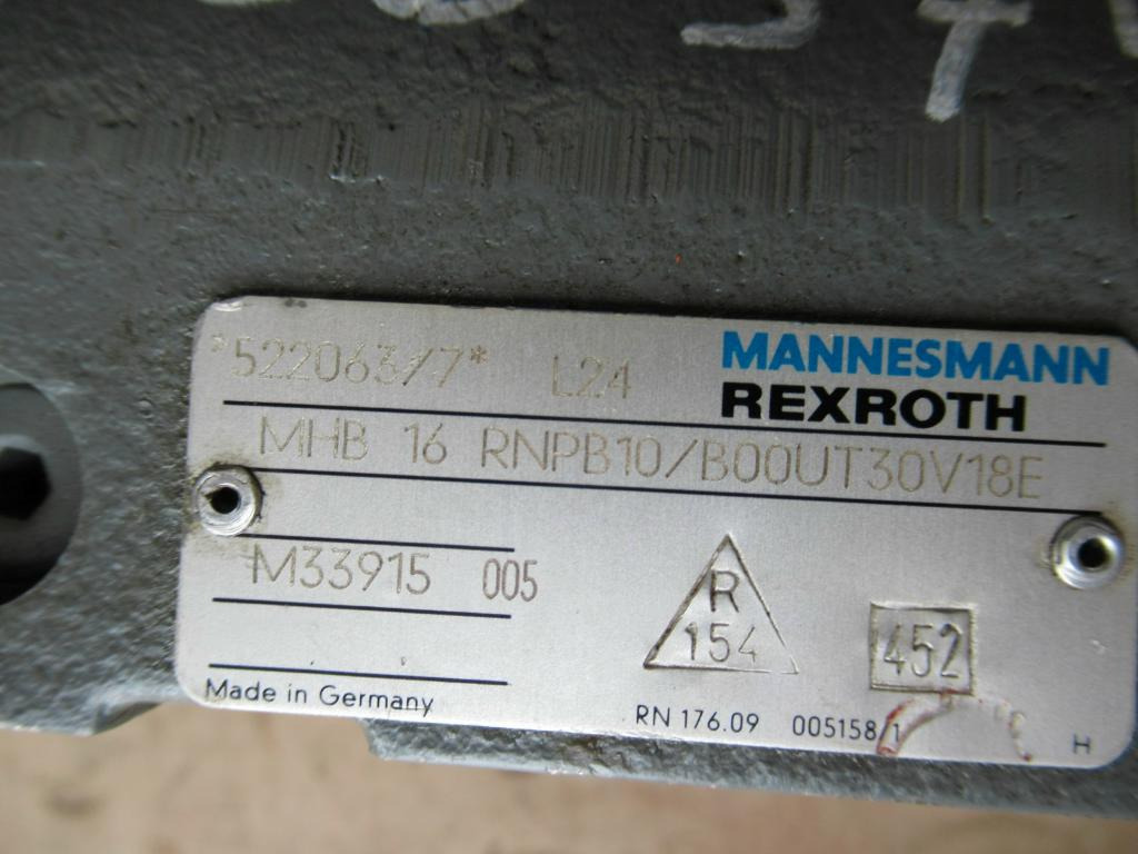Jaunā Bremžu vārsts - Celtniecības tehnika Rexroth MHB 16 RNPB10/B00UT30V18E -: foto 6
