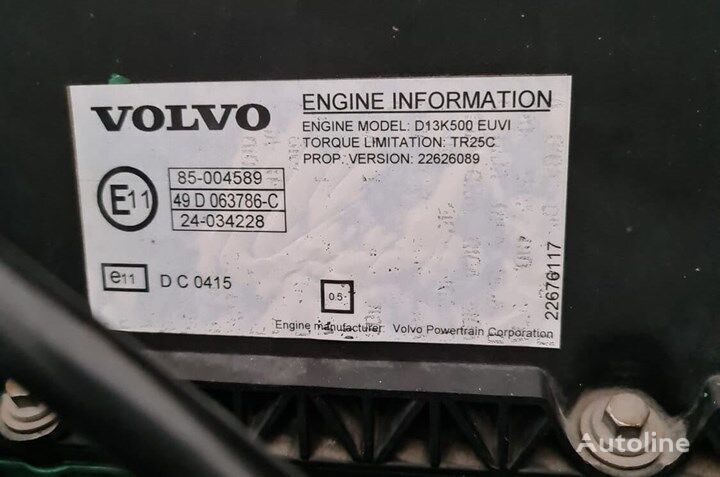 Dzinējs - Kravas automašīna Volvo D13K 500   truck: foto 2