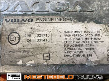 Dzinējs un rezerves daļas - Kravas automašīna Volvo Motor D7 C 250 EC99: foto 5
