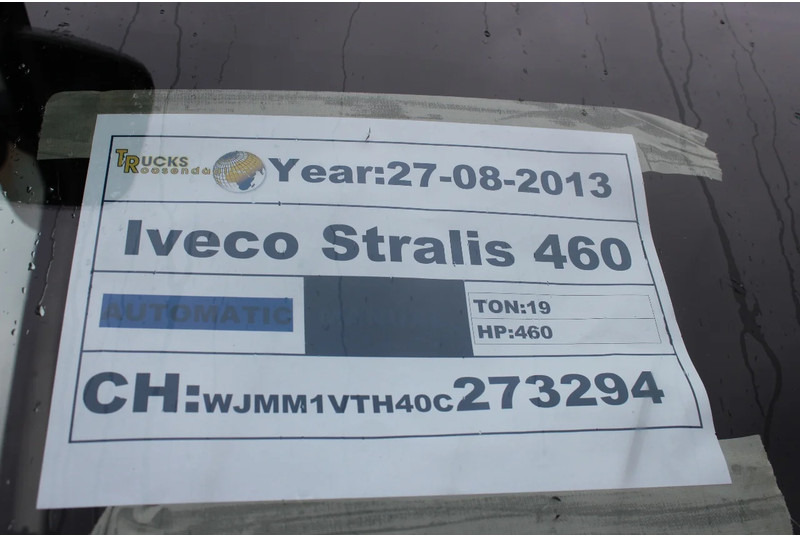 Vilcējs Iveco Stralis 460 + EURO 5 + RETARDER + ADR + BE apk 10-2024: foto 19