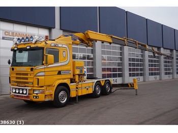 Vilcējs Scania R 124 6x4 Retarder Effer 52 ton/meter laadkraan: foto 1