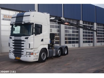 Vilcējs Scania R 420 6x2 Retarder PM 16 ton/meter laadkraan: foto 1
