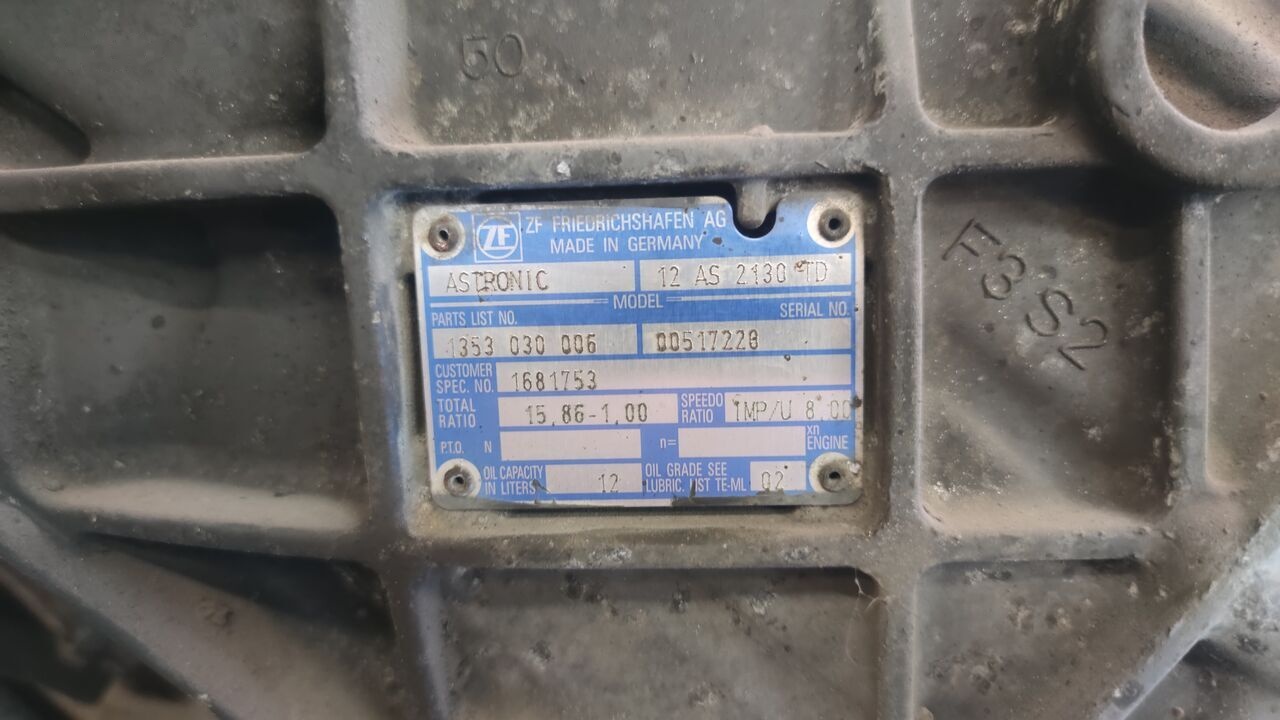 ZF (ZF 12AS2130TD) MAN TGX TGA truck - Pārnesumkārba: foto 5