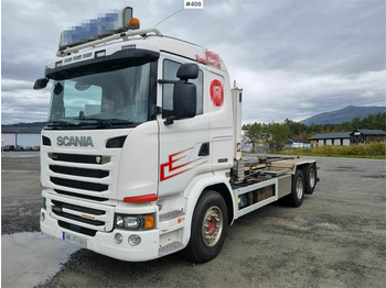 Scania G490 Super 70. 6x2 Hooklift truck. Recently eu-app - Pacēlājs ar āķi: foto 1