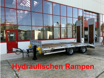 Piekabe zema profila platforma Möslein  21 t Tandemtieflader, hydr. Rampen, NEU: foto 2