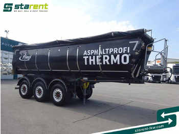 Puspiekabe pašizgāzējs Fliegl 3-Achs Thermomulde 25m³ Liftachse SAF ALCOA: foto 3