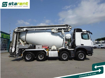 Betonvedējs Mercedes Benz Arocs 3748 8x4 Liebherr Betonmischer + Förderband: foto 4
