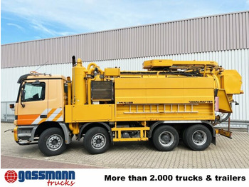 Ielu tīrīšanas mašīna Mercedes-Benz Actros 3243 K 8x4/4, Müller Saug- und: foto 3