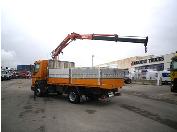 Bortu kravas automašīna/ Platforma, Kravas auto ar manipulatoru RENAULT MIDLUM 220.14C  GRUA: foto 3