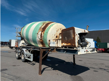 Puspiekabe Le Cinena 12 m2 Baruval 2 axle Concrete trailer Lecinena 12 m3 Baruval 2 achse Beton/Concrete mixer: foto 2