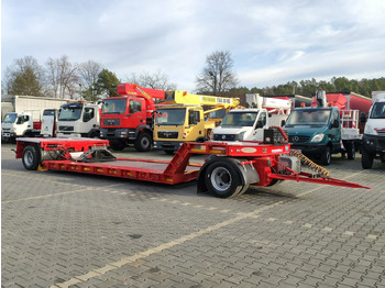 Puspiekabe zema profila platforma EMTECH 2 osiowa PCN 18 TIEFBETT Zagłębiana Rozciągana Oś Skrętna UNIKAT: foto 3