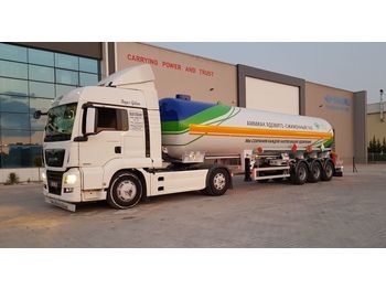 Jaunā Puspiekabe cisterna pārvadāšana ķimikāliju SINAN TANKER-TREYLER Ammonia Tanker - Аммиаковоз Автоцистерна - صهريج نقل الأمونيوم: foto 2